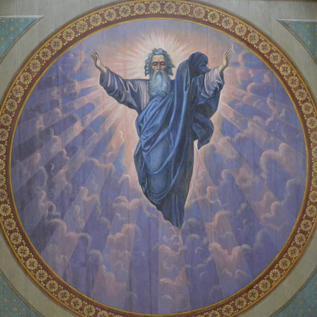 Polichromia na sklepieniu cerkwi,  Autor: Robert Kaszycki