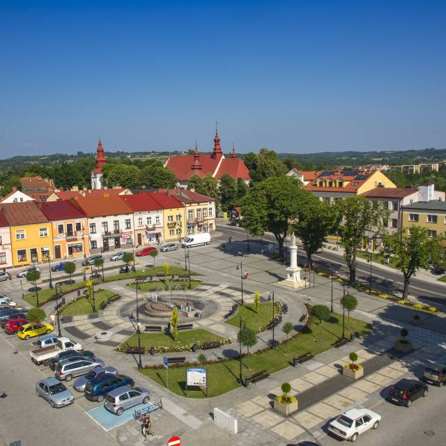 Rynek miejski w Dynowie, Autor: Daniel Gąsecki